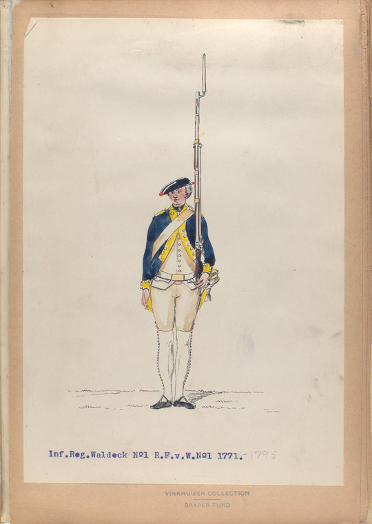 Inf. Reg. Waldeck no. 1 R. F. van W. no. 1. 1771-1795