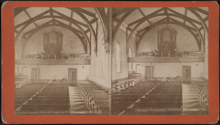 Interior View of  Chapel at Princeton College, N.J.