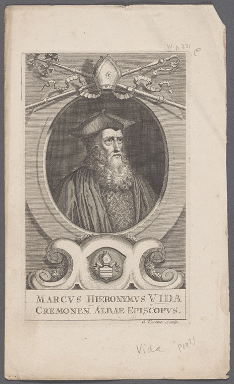 Marcvs Hieronymvs Vida Cremonen Albae Episcopvs.