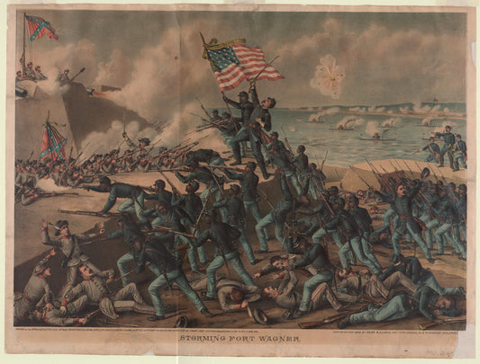 Storming Fort Wagner: charge of the 54th Massachusetts Colored Regiment, July 18, 1863