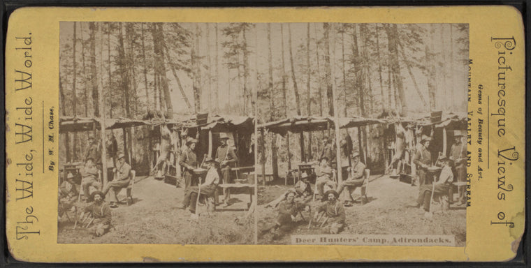Deer Hunters' Camp, Adirondacks.