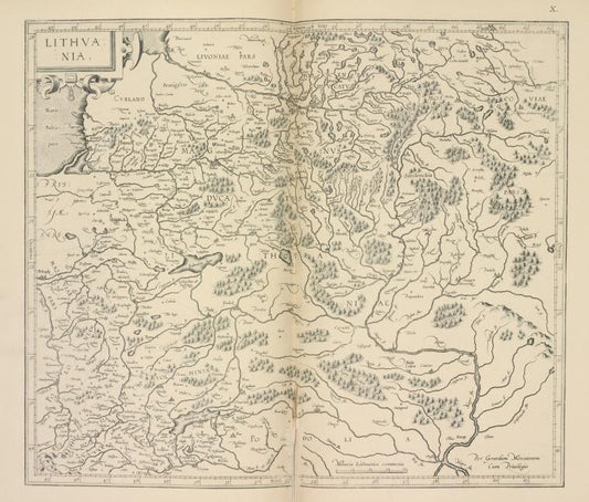 Litva G. Merkatora 1595g. Str.1.