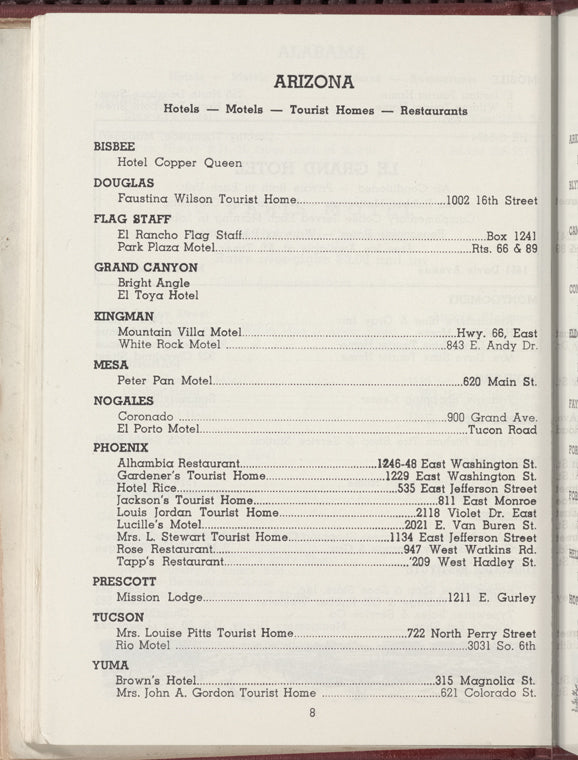 Green Book: 1962: Guide for Travel & Vacations