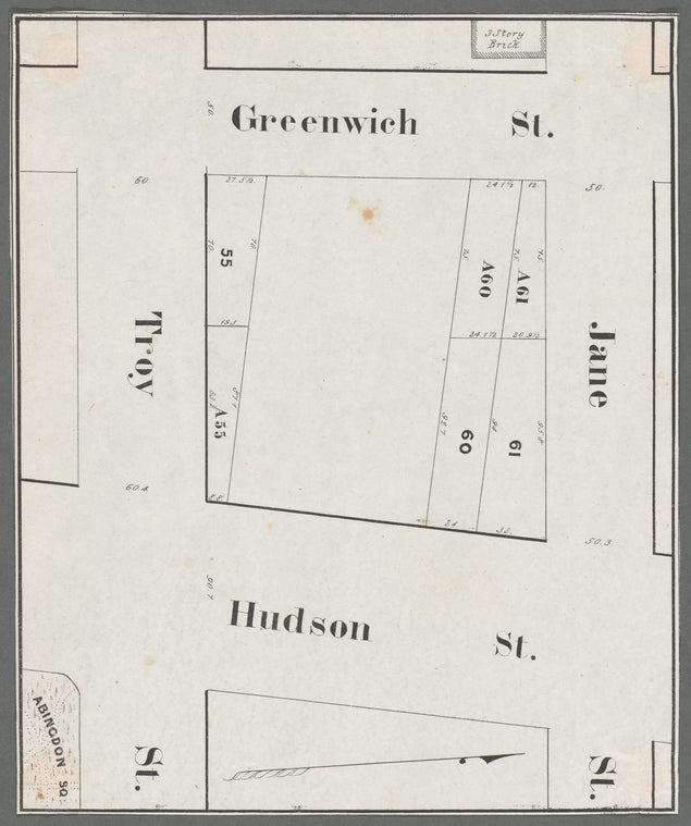 Greenwich Street, Troy Street, Jane Street, Hudson Street