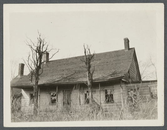 David Bayle's Farmhouse. South side of Jericho Turnpike on line of 242nd Street (Walker Street). Jamaica, Queens