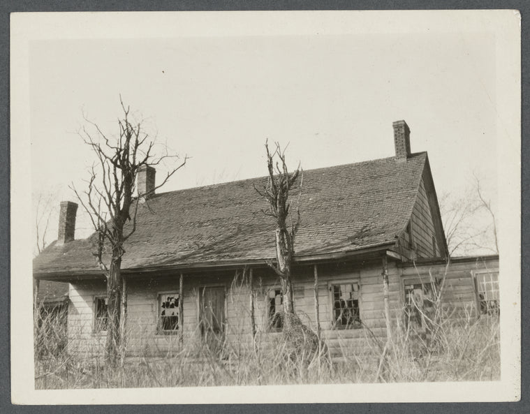 David Bayle's Farmhouse. South side of Jericho Turnpike on line of 242nd Street (Walker Street). Jamaica, Queens