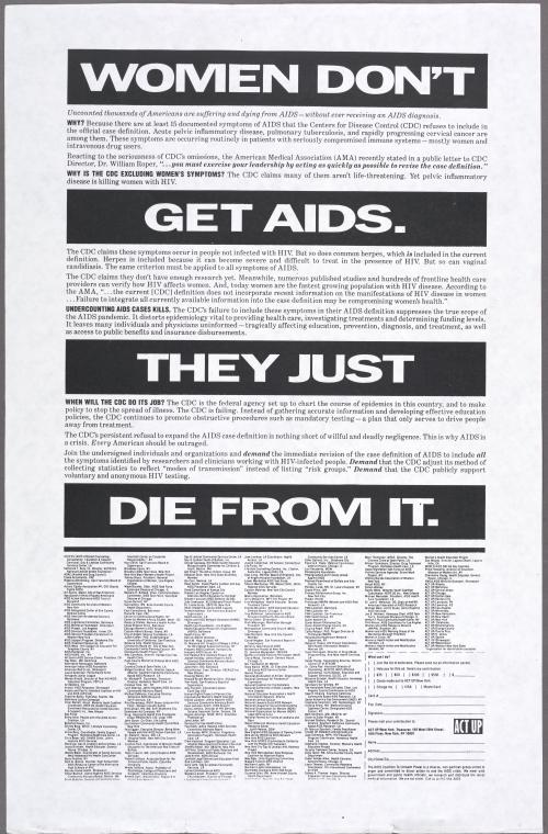 Women Don't Get AIDS. They Just Die from It.
