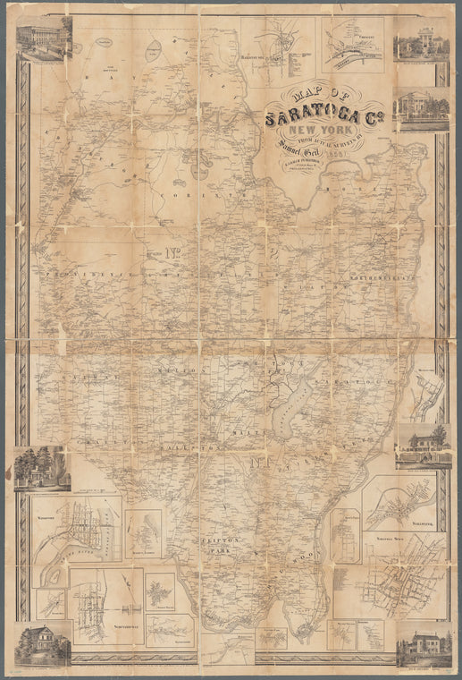 Map of Saratoga Co., New York: from actual surveys