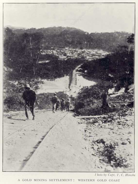 A gold mining settlement: Western Gold Coast.