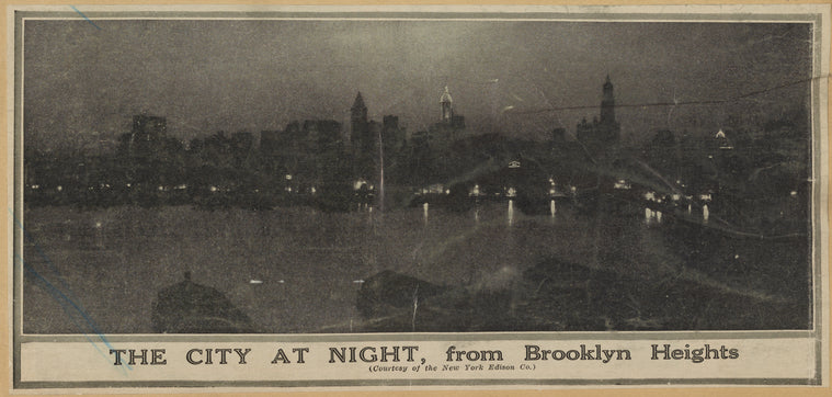 The city at night, from Brooklyn Heights