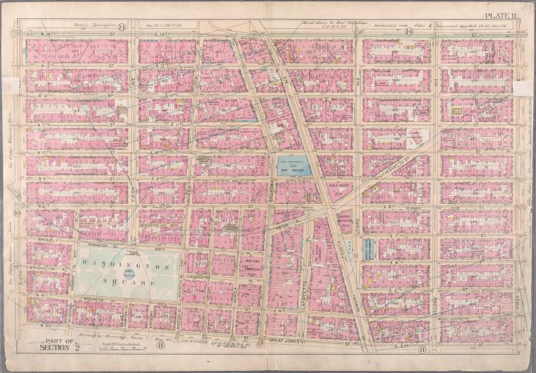 Bounded by W. 14th Street, E. 14th Street, First Avenue, Great Jones Street, W. 3rd Street and Sixth Avenue