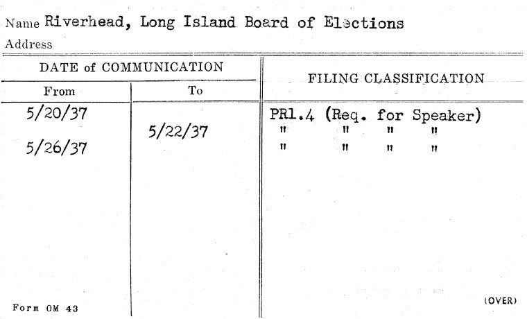 Riverhead, Long Island Board of Elections