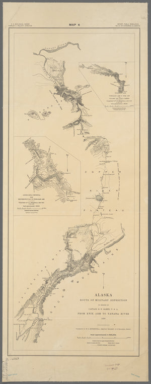 Alaska route of military expedition : in charge of Captain E.F. Glenn, U.S.A., from Knik Arm to Tanana River, 1898