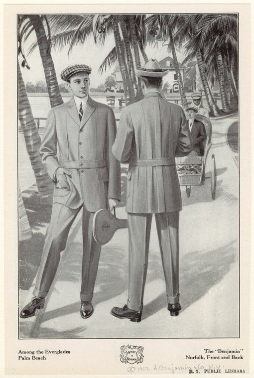 Among the Everglades, Palm Beach : The "Benjamin" Norfolk, front and back