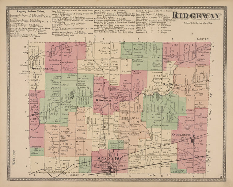 Ridgeway [Township]; Ridgeway Business Notices