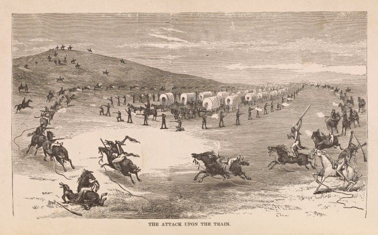 The attack upon the train