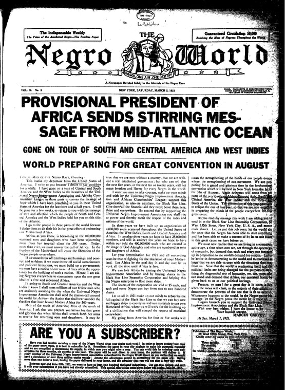 The Negro world