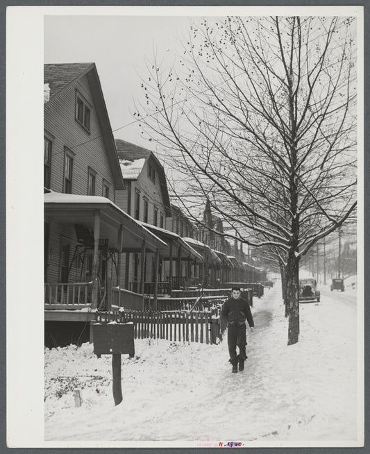 Houses in the steel town at Midland, Pennsylvania.