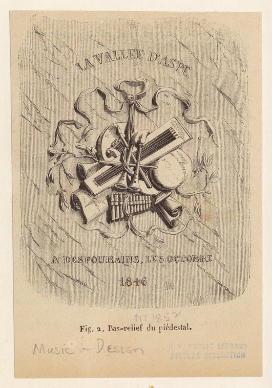 Bas-relief du piédestal.