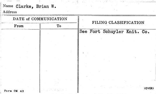 Clarke, Brian W.