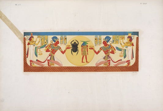 Frontespizio consueto delle tombe reali, tolto da quella di Ramses XI a Biban-el-Moluk [Biban el-Muluk].