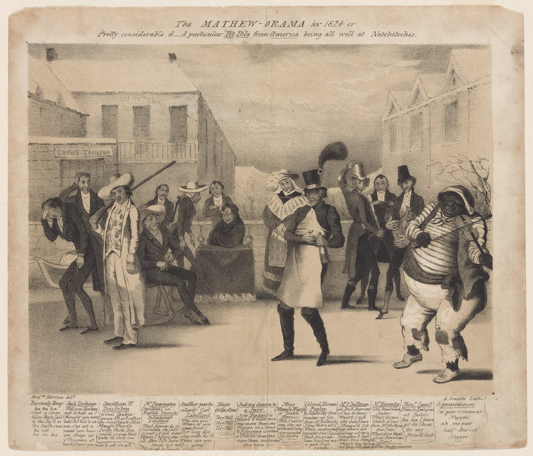 The Mathew-orama for 1824,: or Pretty considerable d--d particular tit bits from America being all well at Natchitoches