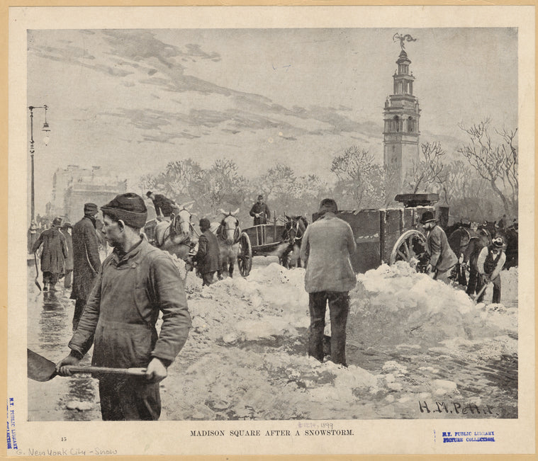 Madison Square after a snowstorm