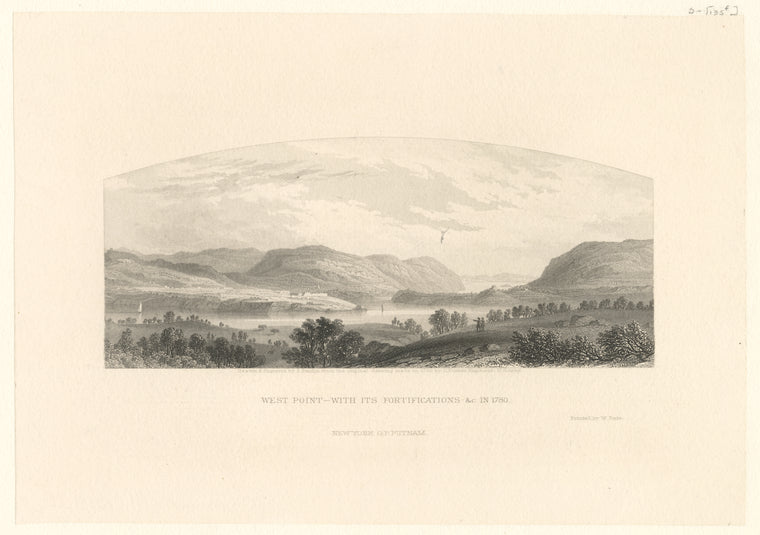 West Point with its fortifications etc. in 1780.