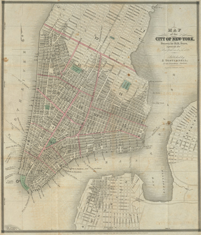 Map of the city of New-York