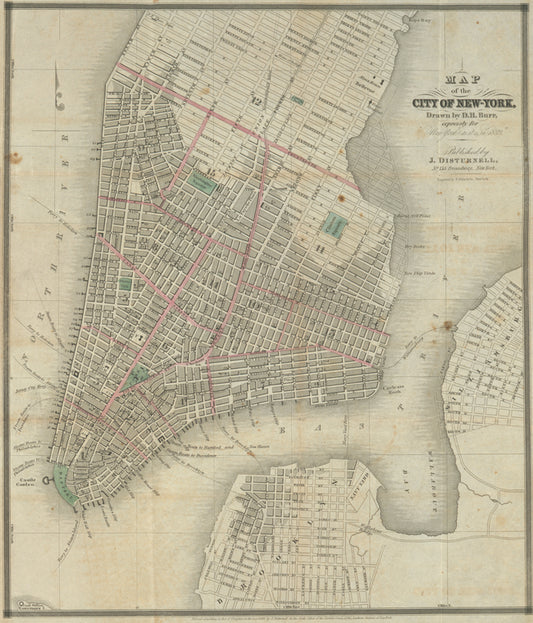 Map of the city of New-York