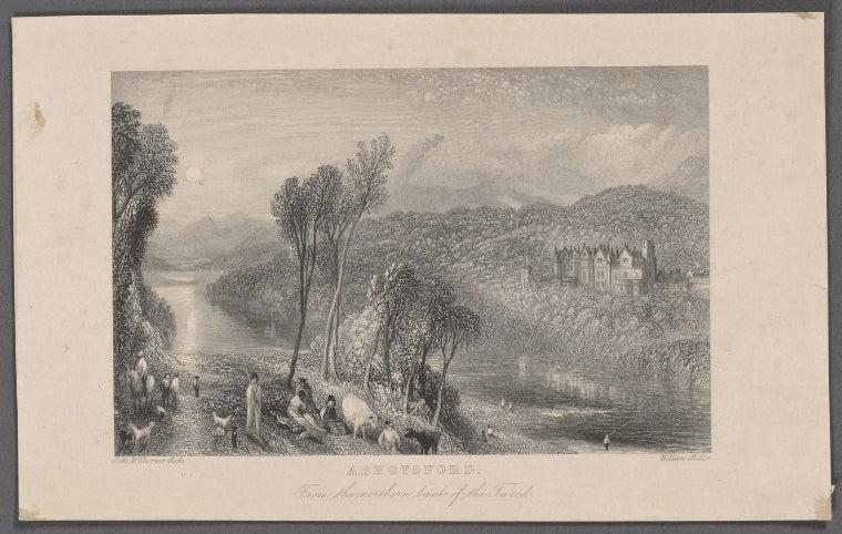 Abbotsford. From the northern banks of the Tweed