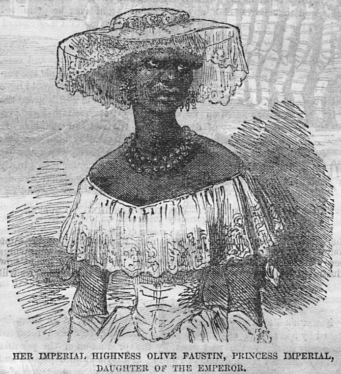 Her imperial highness Olive Faustin, princess imperial, daughter of the emperor