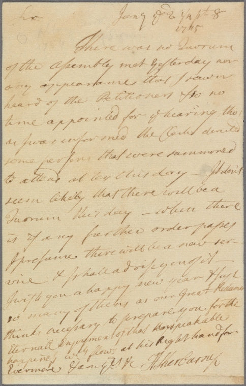 Letter to Richard Waldron