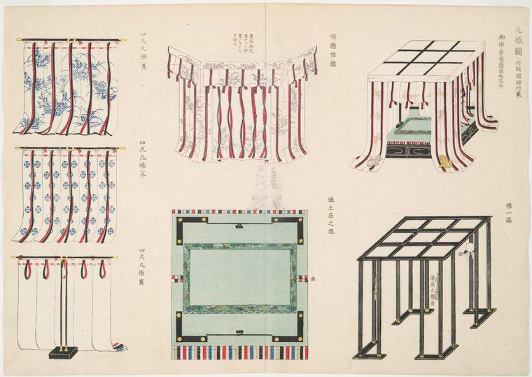 An illustration of a partition curtain