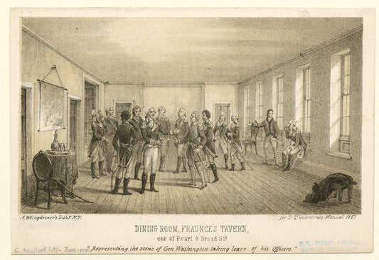 Dining room, Fraunce's Tavern, cor. of Pearl & Broad Sts