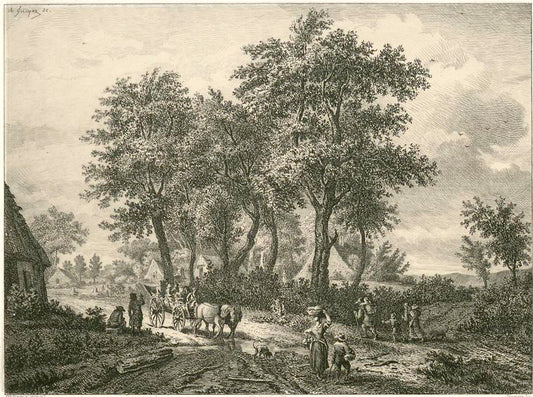 Paysage, d'après Hobbema.