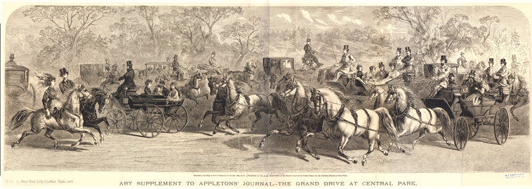 Art supplement to Appletons' journal : The grand drive at Central Park