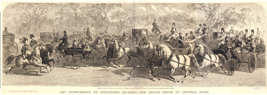 Art supplement to Appletons' journal : The grand drive at Central Park