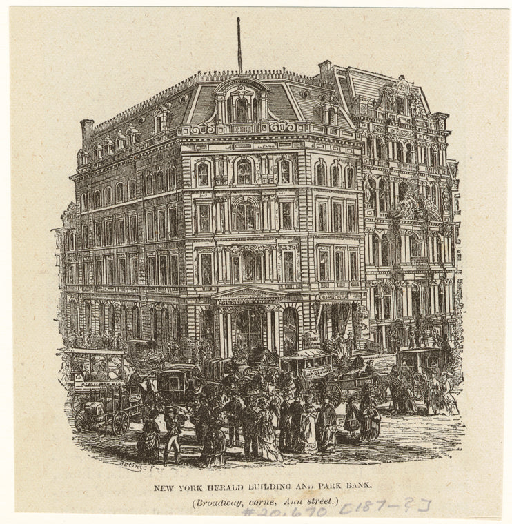 New York Herald building and Park Bank