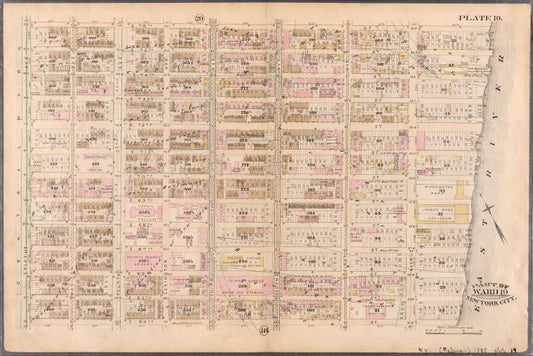 Plate 19: Bounded by E. 76th Street, East River (Avenue A), E. 64th Street, and Fifth Avenue