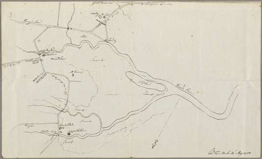 Map of Charleston Neck, South Carolina. 21st  May, 1780