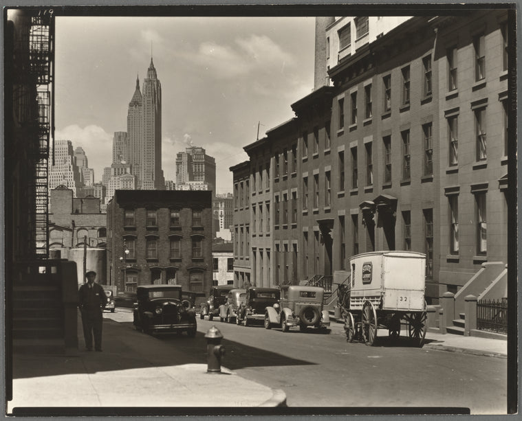 Willow and Poplar Street, Looking east, sic, view is actually looking toward Manhattan