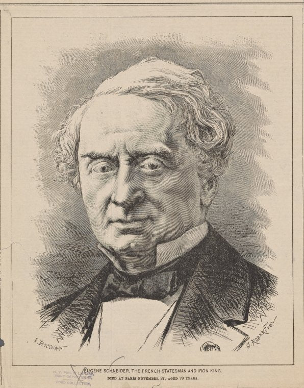 Eugene Schneider, the French statesman and iron king. Died at Paris November 27, aged 70 years