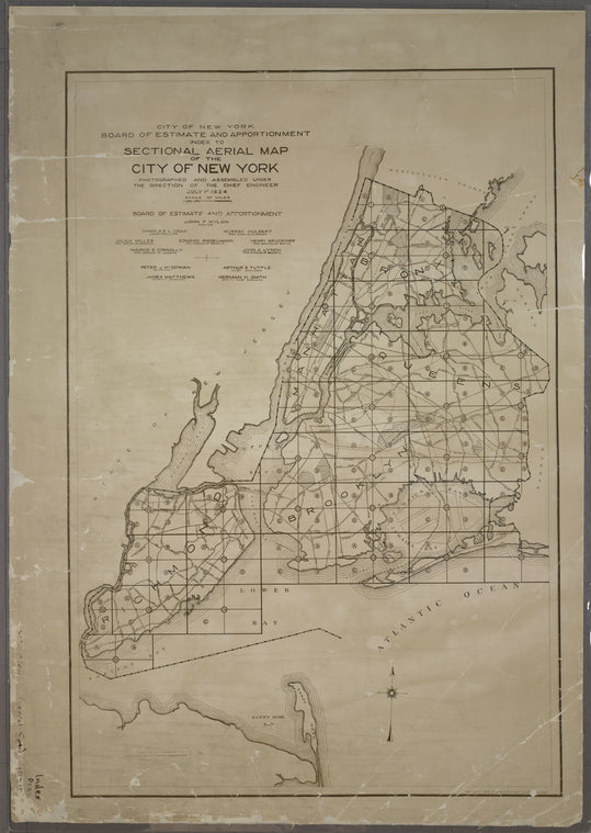 Index to Sectional aerial maps of the City of New York