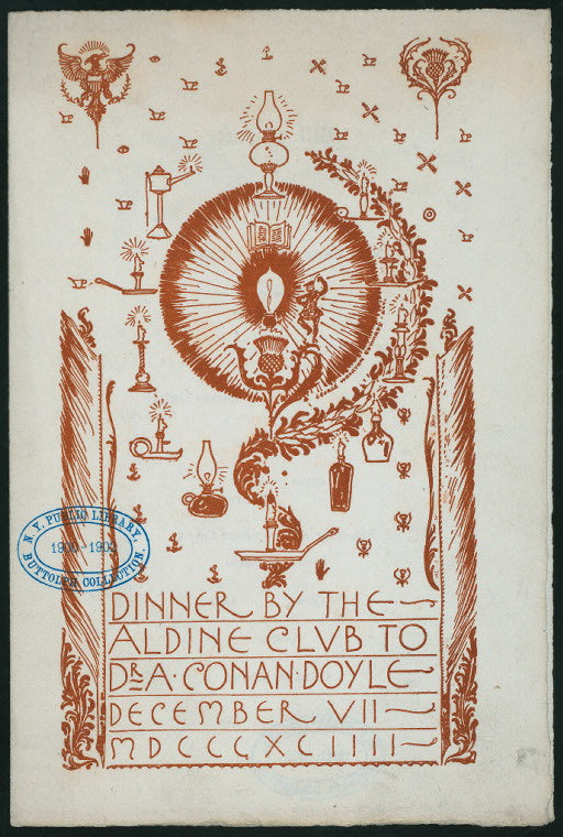 DINNER TO PERCY SANDERSON, H.B.M.C.G. [held by] ST. GEORGES SOCIETY [at] "DELMONICO'S, NEW YORK, NY" (HOT;)