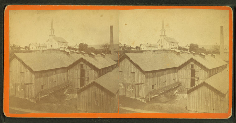 Fulmen's tannery & Methodist church, Portland, Pa.
