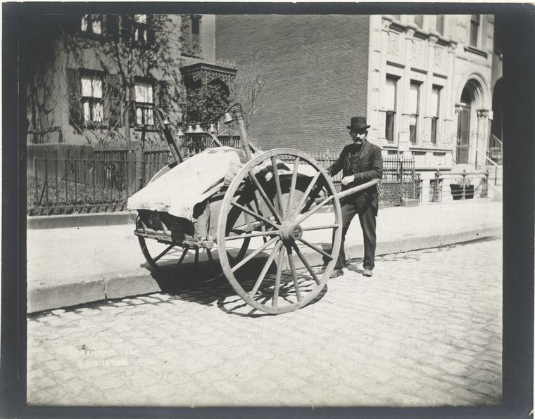 Rag cart.