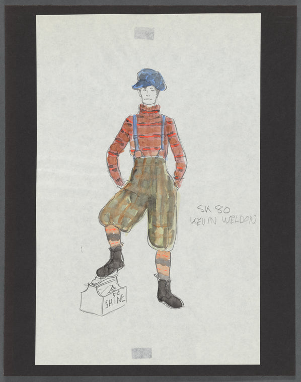 Legs Diamond: Costume sketch for Kevin Weldon
