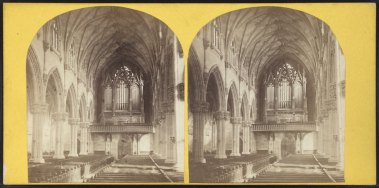 Interior view of a church.