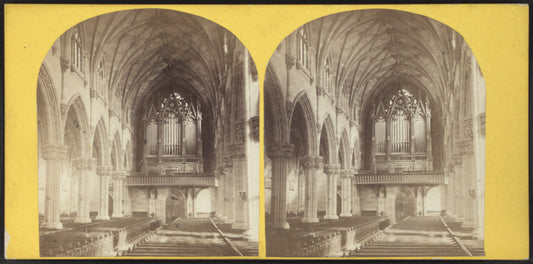 Interior view of a church.